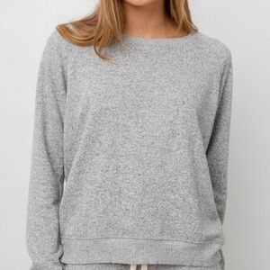 Rails Callahan Soft Cozy Sweater Melange Grey